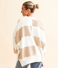 Checker Easy Street Tunic Sweater