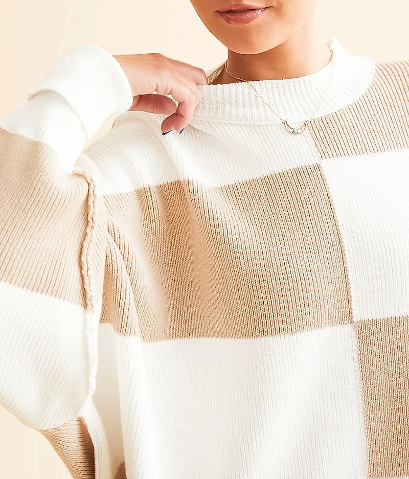 Checker Easy Street Tunic Sweater