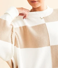 Checker Easy Street Tunic Sweater