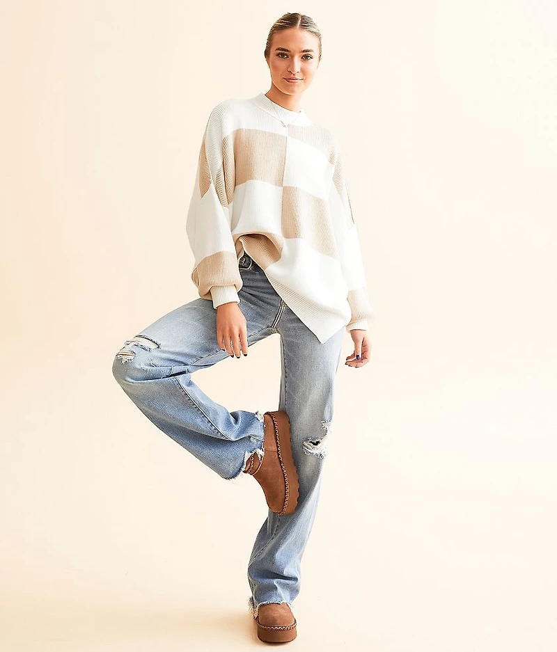 Checker Easy Street Tunic Sweater