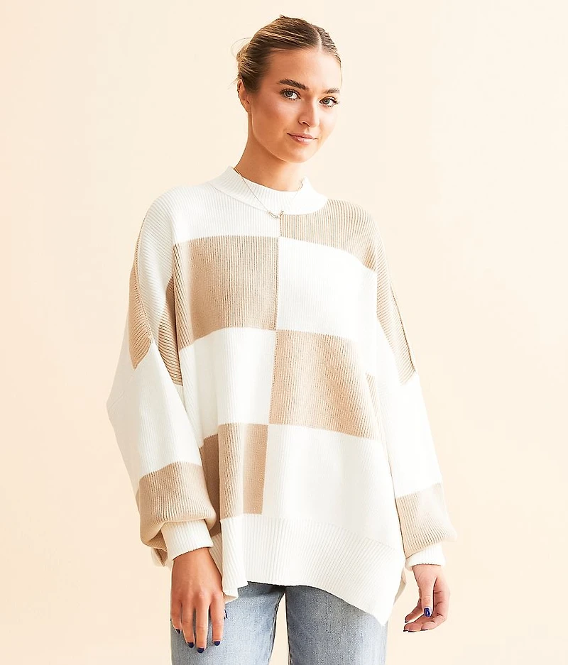 Checker Easy Street Tunic Sweater