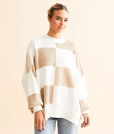 Checker Easy Street Tunic Sweater
