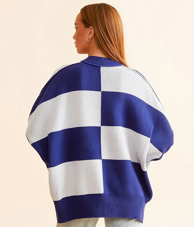 Checker Easy Street Tunic Sweater