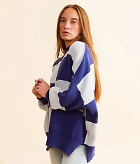 Checker Easy Street Tunic Sweater