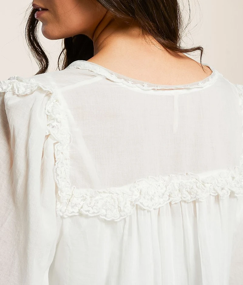 Luna Cropped Blouse