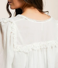 Luna Cropped Blouse