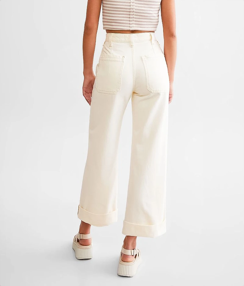 Palmer Wide Leg Cuffed Jean