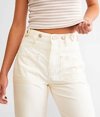 Palmer Wide Leg Cuffed Jean