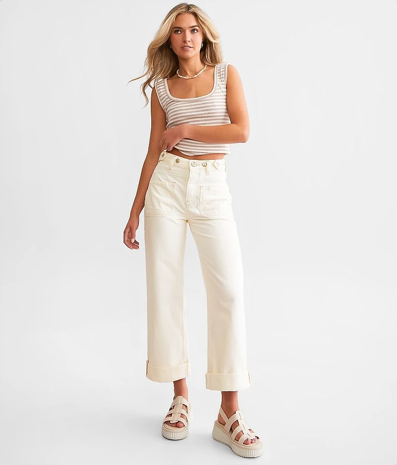 Palmer Wide Leg Cuffed Jean
