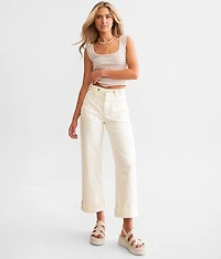 Palmer Wide Leg Cuffed Jean