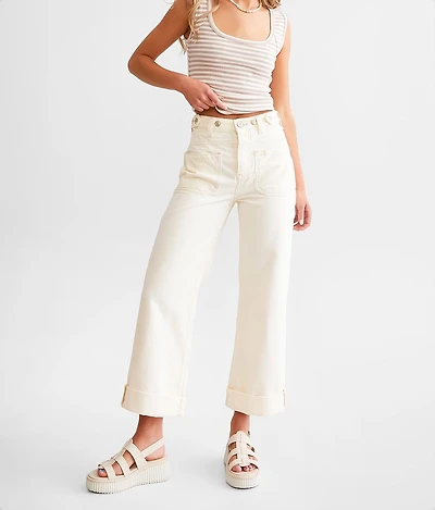 Palmer Wide Leg Cuffed Jean