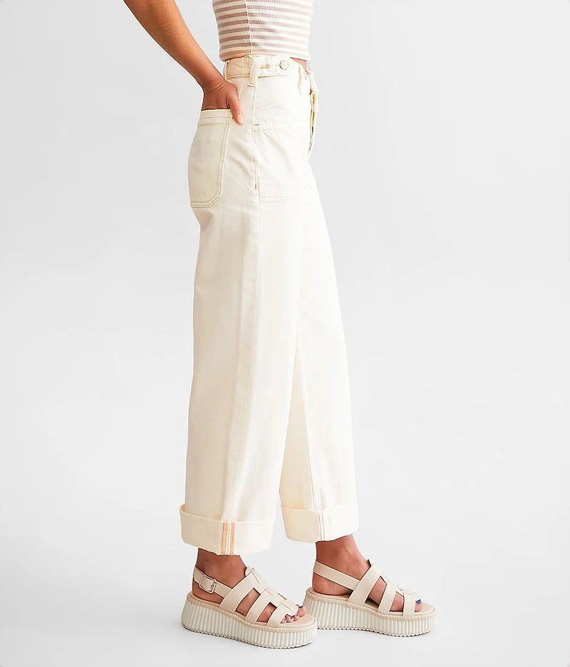 Palmer Wide Leg Cuffed Jean