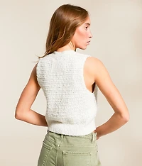Ava Cropped Sweater Vest