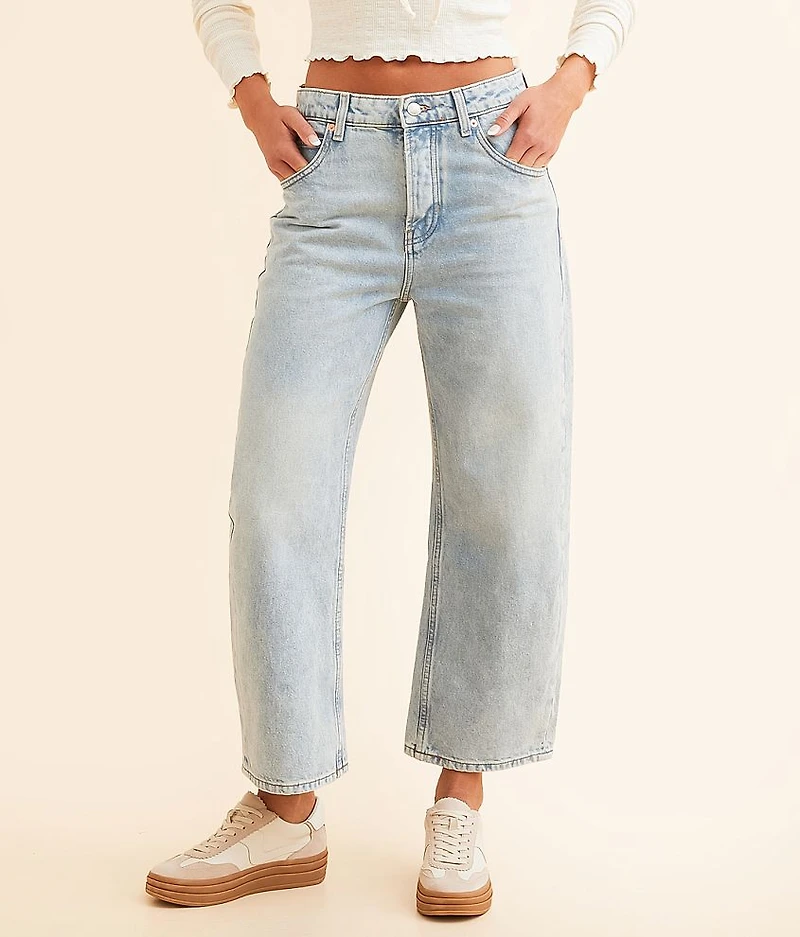 Deep Trance Dropped Boyfriend Cropped Jean