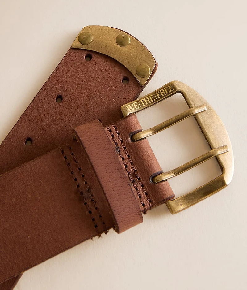 Double Cross Leather Belt