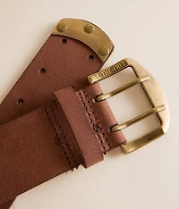 Double Cross Leather Belt