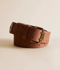 Double Cross Leather Belt