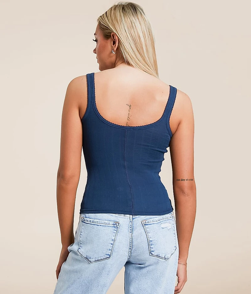 End Game Pointelle Tank Top
