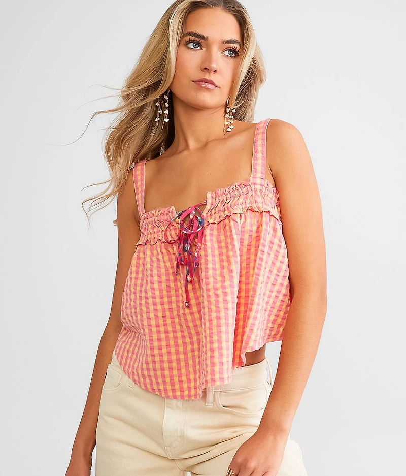 Picnic Party Cropped Tank Top