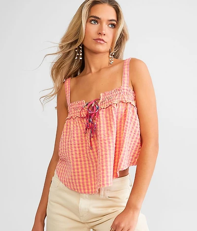 Picnic Party Cropped Tank Top