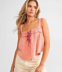 Picnic Party Cropped Tank Top