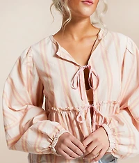 Striped Brunch Babe Top