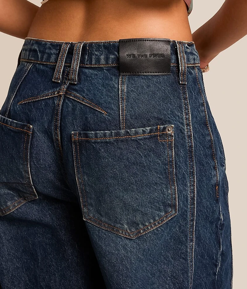 We The Free Good Luck Mid-Rise Barrel Jean