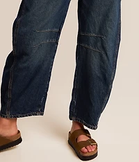 We The Free Good Luck Mid-Rise Barrel Jean