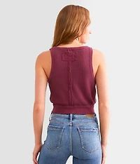 Waffle Knit Vest Tank Top