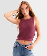Waffle Knit Vest Tank Top