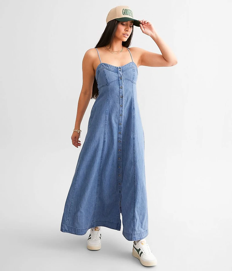Just Jill Denim Maxi Dress