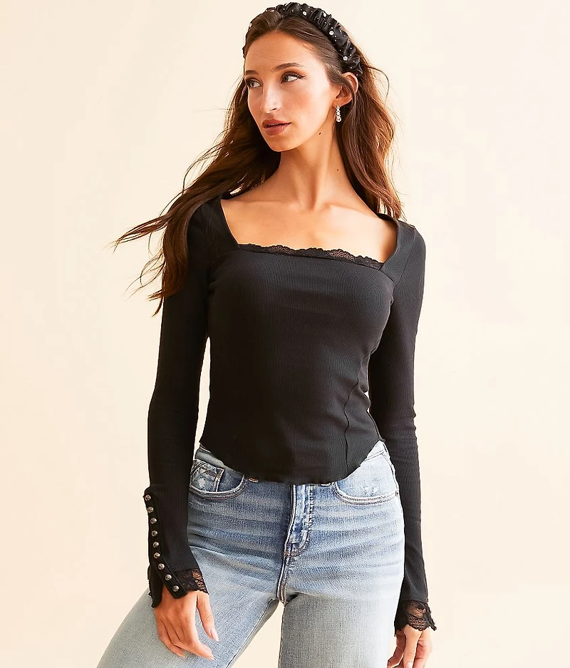 Cuff It Lace Top