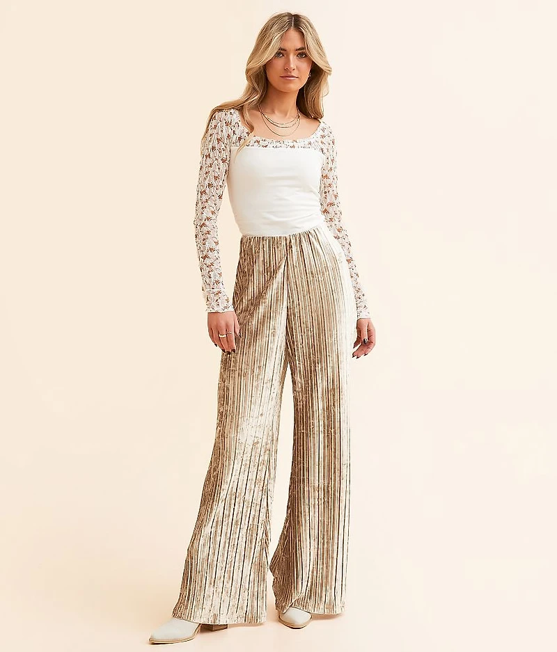 Star Sign Velvet Flare Pant