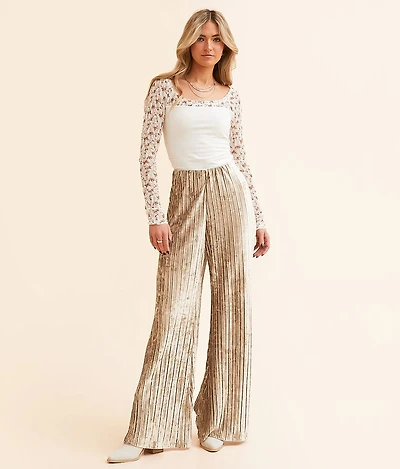Star Sign Velvet Flare Pant