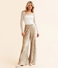 Star Sign Velvet Flare Pant