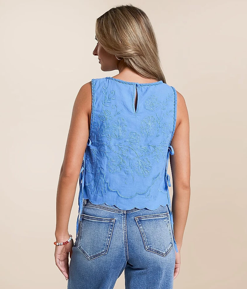 Faded Gardens Cropped Tank Top