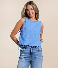 Faded Gardens Cropped Tank Top