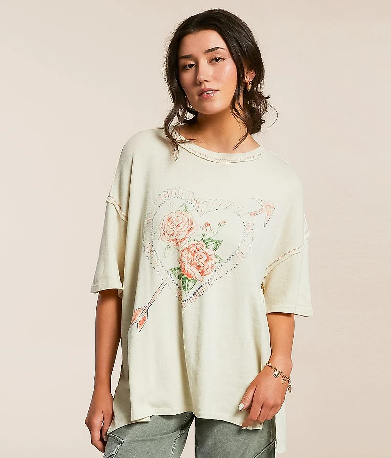 Love Rose Oversized T-Shirt