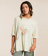 Love Rose Oversized T-Shirt