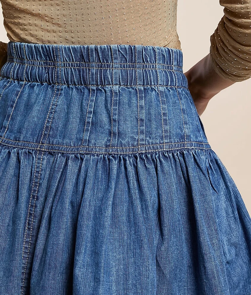 Roselle Denim Mini Skirt