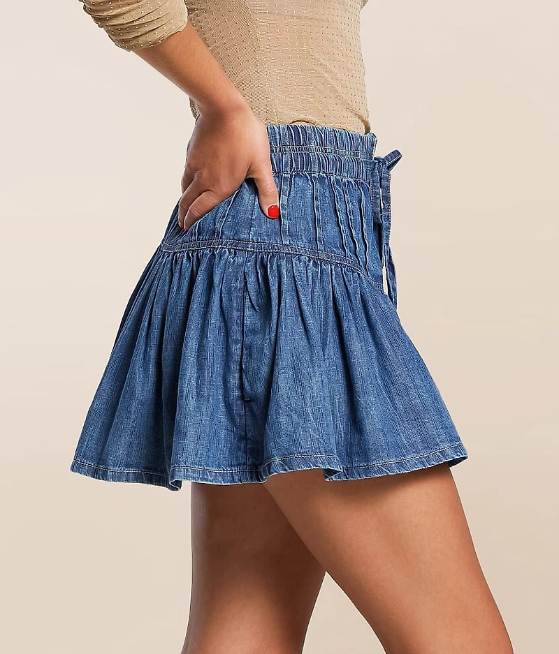 Roselle Denim Mini Skirt