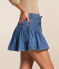 Roselle Denim Mini Skirt
