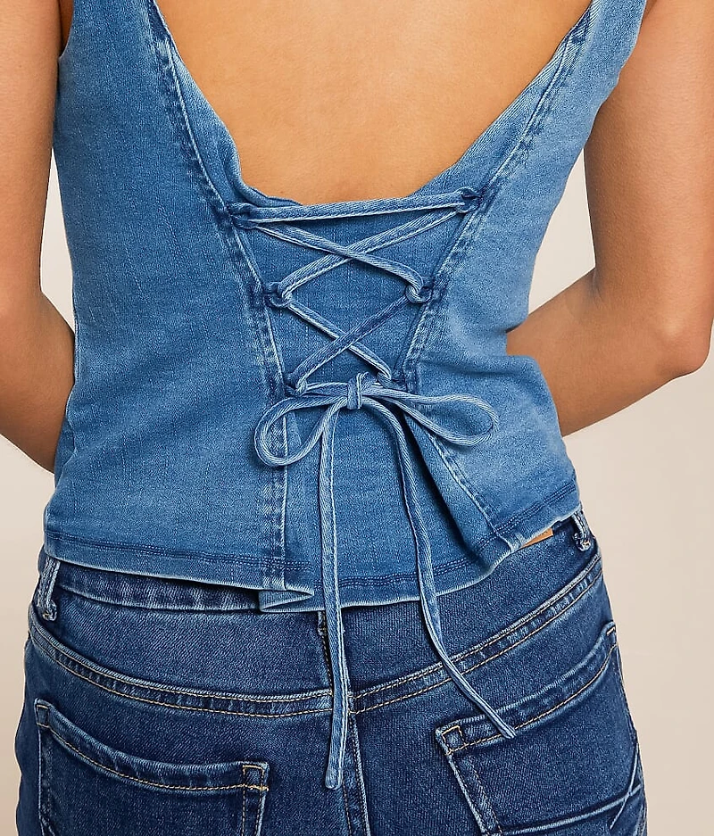 A Moment Time Denim Vest