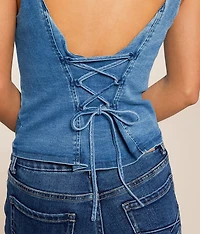 A Moment Time Denim Vest