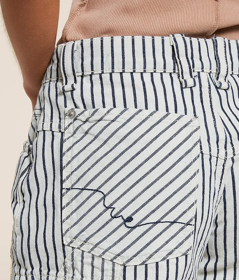Now Or Never Striped Railroad Short
