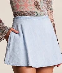 Paradise Found Denim Skort