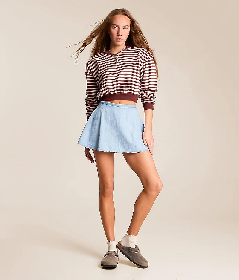 Paradise Found Denim Skort