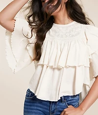 Rose Party Tiered Top