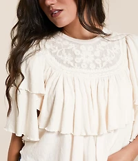 Rose Party Tiered Top