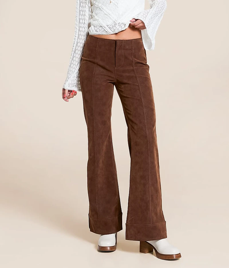 Glow Up Faux Suede Pants